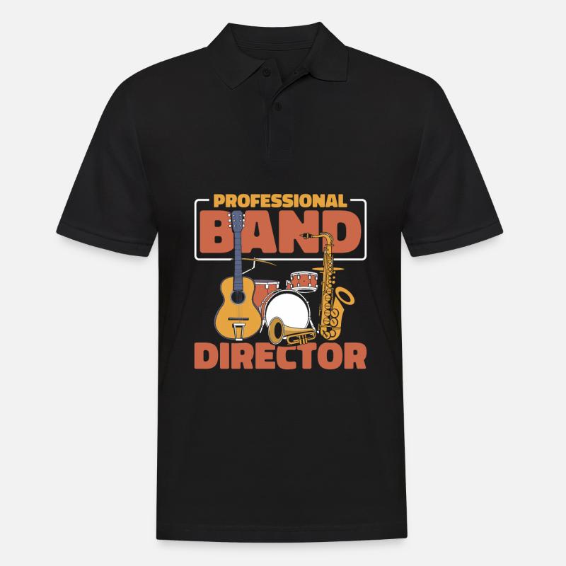 Banddirektor - Männer Poloshirt - Schwarz