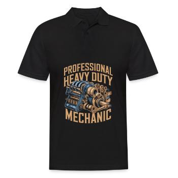 Heavy Machinery Mechanic - Men's Polo Shirt - black - Front - Kai (181cm)