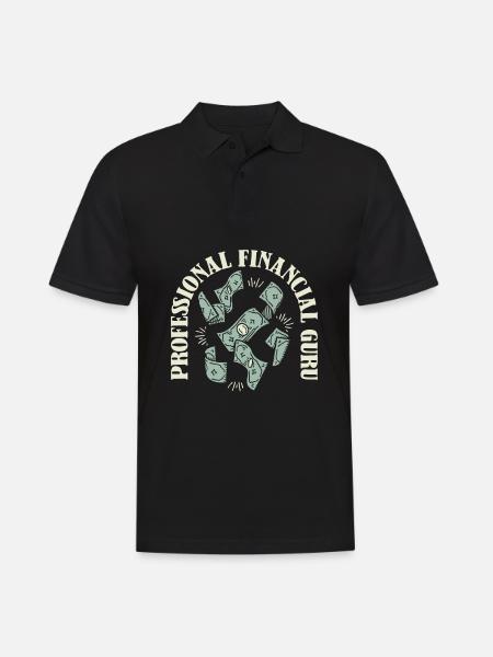 Financial adviser - Men's Polo Shirt - black