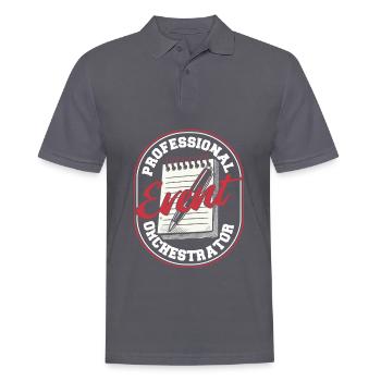Event planner - Men's Polo Shirt - charcoal grey - Front - Nico (186cm)