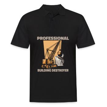 Expert en démolition - Polo Homme - noir - Devant - Kai (181cm)