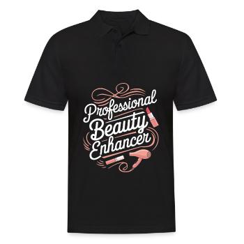 Kosmetikerin - Männer Poloshirt - Schwarz - Vorne - Kai (181cm)