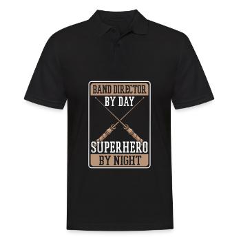 Band Director - Men's Polo Shirt - black - Front - Kai (181cm)