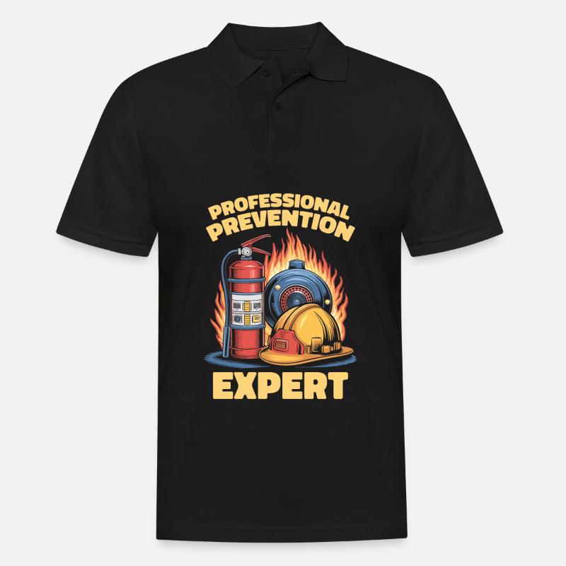 Brandschutzbeauftragter - Männer Poloshirt - Schwarz