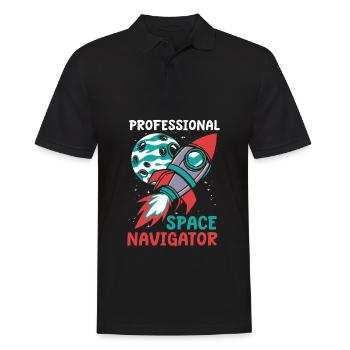 Aerospace Engineer - Men's Polo Shirt - black - Front - Kai (181cm)