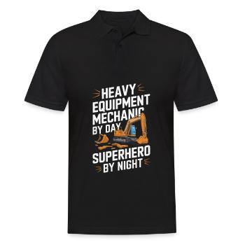 Heavy Machinery Mechanic - Men's Polo Shirt - black - Front - Kai (181cm)