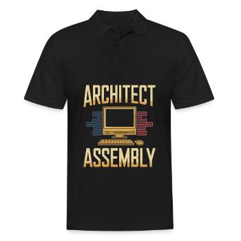 Équipe d’architectes de bases de données - Polo Homme - noir - Devant - Kai (181cm)