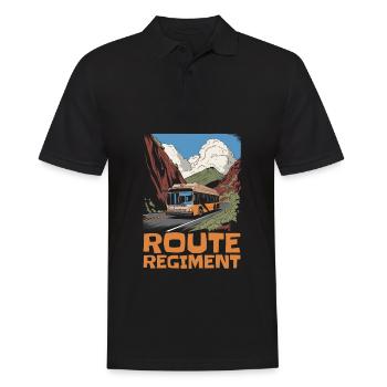 Bus Bus Driver Team - Men's Polo Shirt - black - Front - Kai (181cm)