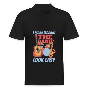 Band Director - Men's Polo Shirt - black - Front - Kai (181cm)