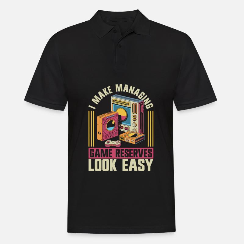Wildhüter - Männer Poloshirt - Schwarz