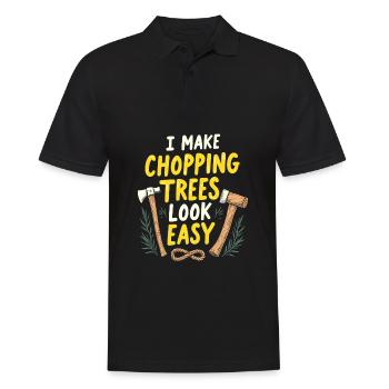 Wood chippers, forestry workers, lumberjacks - Men's Polo Shirt - black - Front - Kai (181cm)
