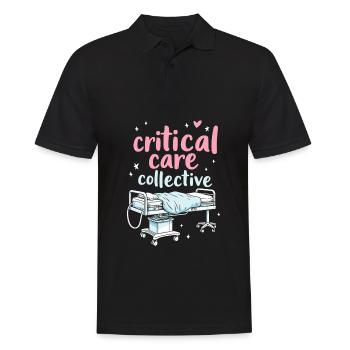 Intensive Care Nurse Team - Men's Polo Shirt - black - Front - Kai (181cm)