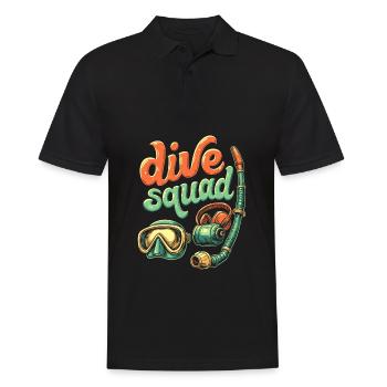 Commercial Diver Cadre - Men's Polo Shirt - black - Front - Kai (181cm)