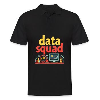 Data Science Data Analyst Kader - Männer Poloshirt - Schwarz - Vorne - Kai (181cm)