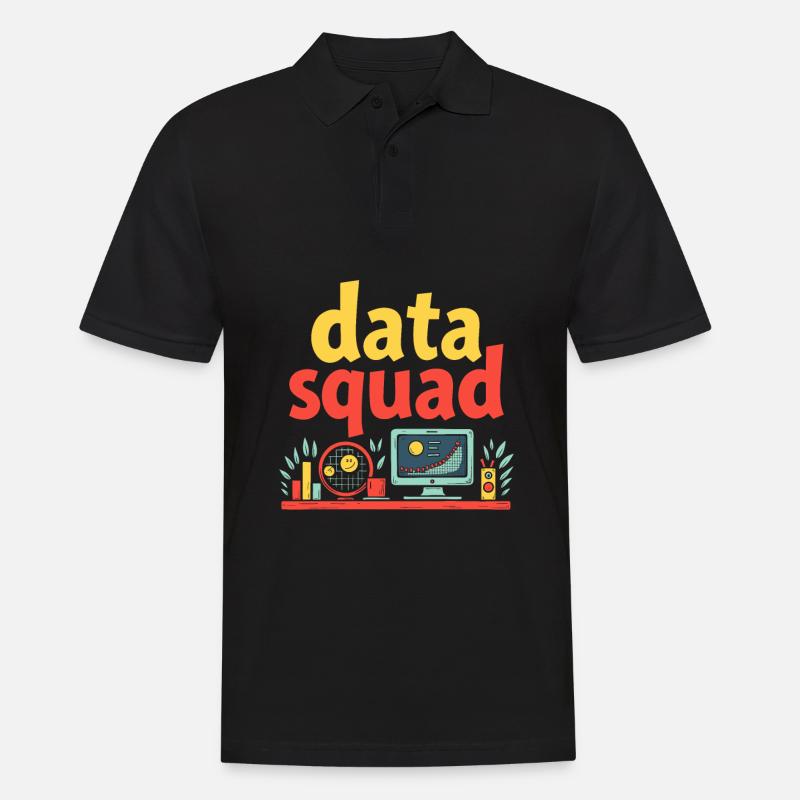 Data Science Data Analyst Squad - Men's Polo Shirt - black