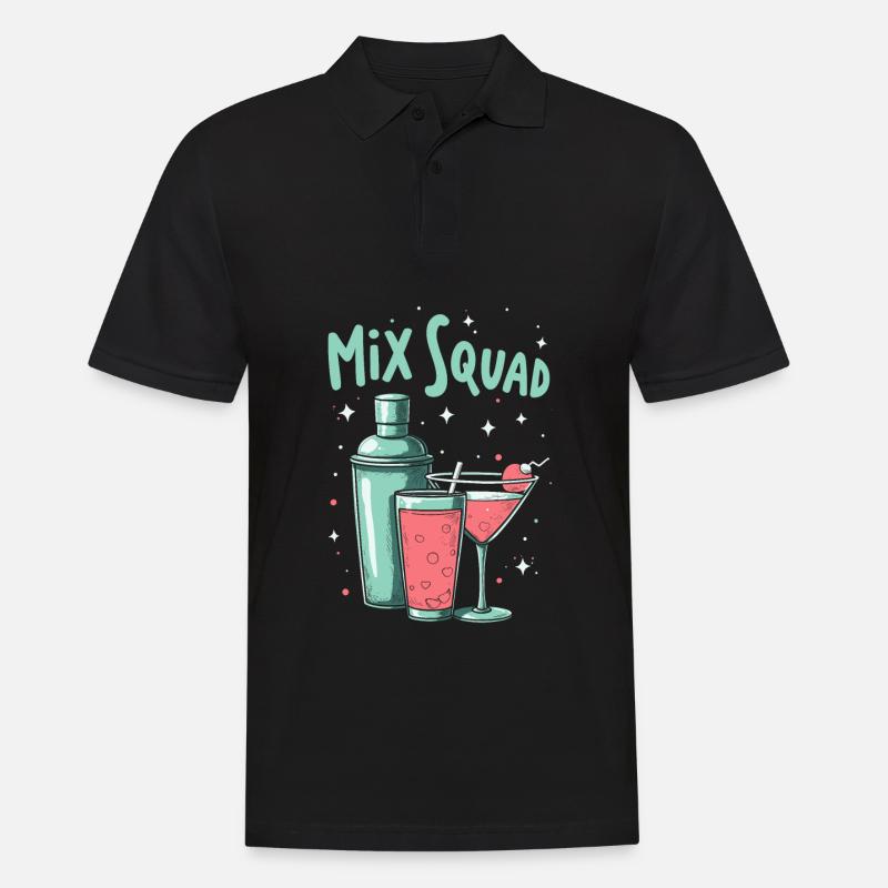 Bartender Bartender Squad - Polo Homme - noir