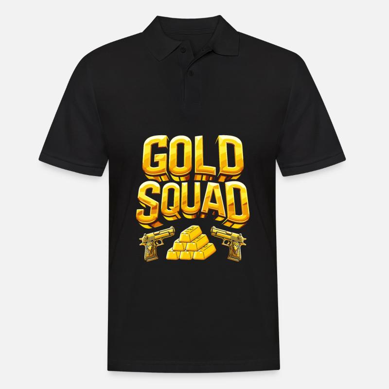 Goldschmied Kader - Männer Poloshirt - Schwarz
