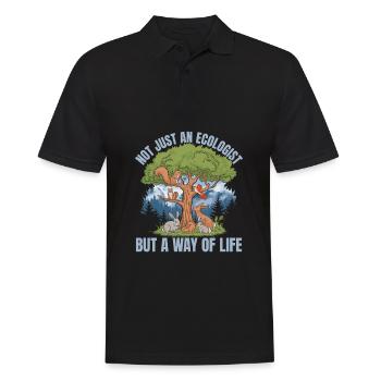 Écologiste - Polo Homme - noir - Devant - Kai (181cm)