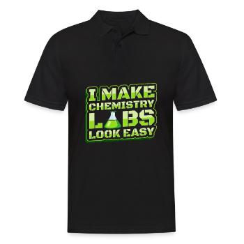 Assistant de laboratoire chimique - Polo Homme - noir - Devant - Kai (181cm)