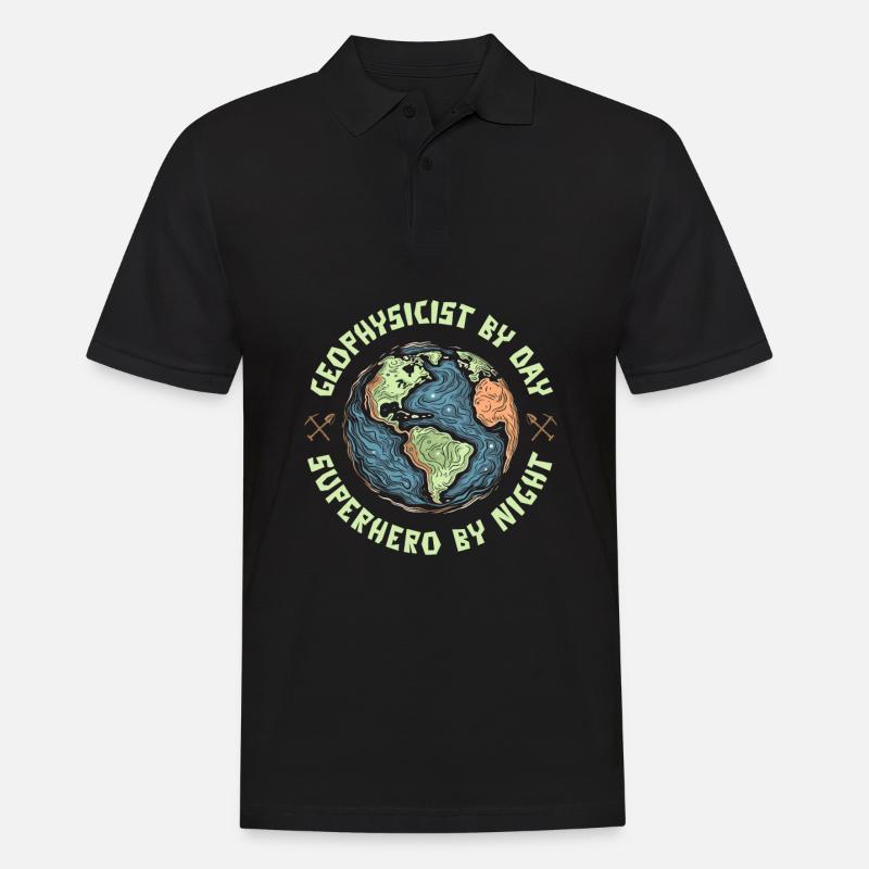Geophysiker - Männer Poloshirt - Schwarz