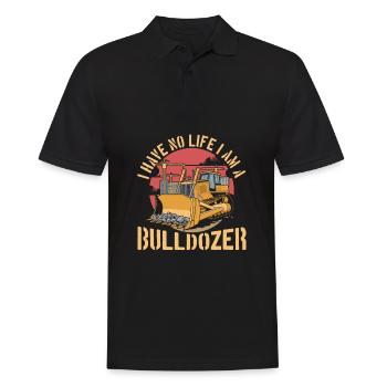 Bulldozer Planierraupe - Polo Homme - noir - Devant - Kai (181cm)
