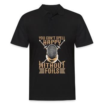 Fencing Fencers - Men's Polo Shirt - black - Front - Kai (181cm)
