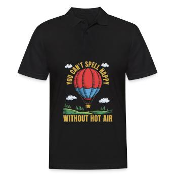 Heißluftballon Ballonfahren - Männer Poloshirt - Schwarz - Vorne - Kai (181cm)