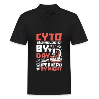 Cytotechnologist - Men's Polo Shirt - black - Front - Kai (181cm)