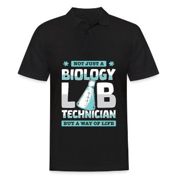 Assistante de laboratoire en biologie - Polo Homme - noir - Devant - Kai (181cm)