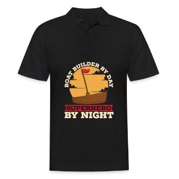 Boat builders - Men's Polo Shirt - black - Front - Kai (181cm)