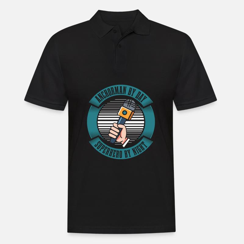 Moderator - Männer Poloshirt - Schwarz