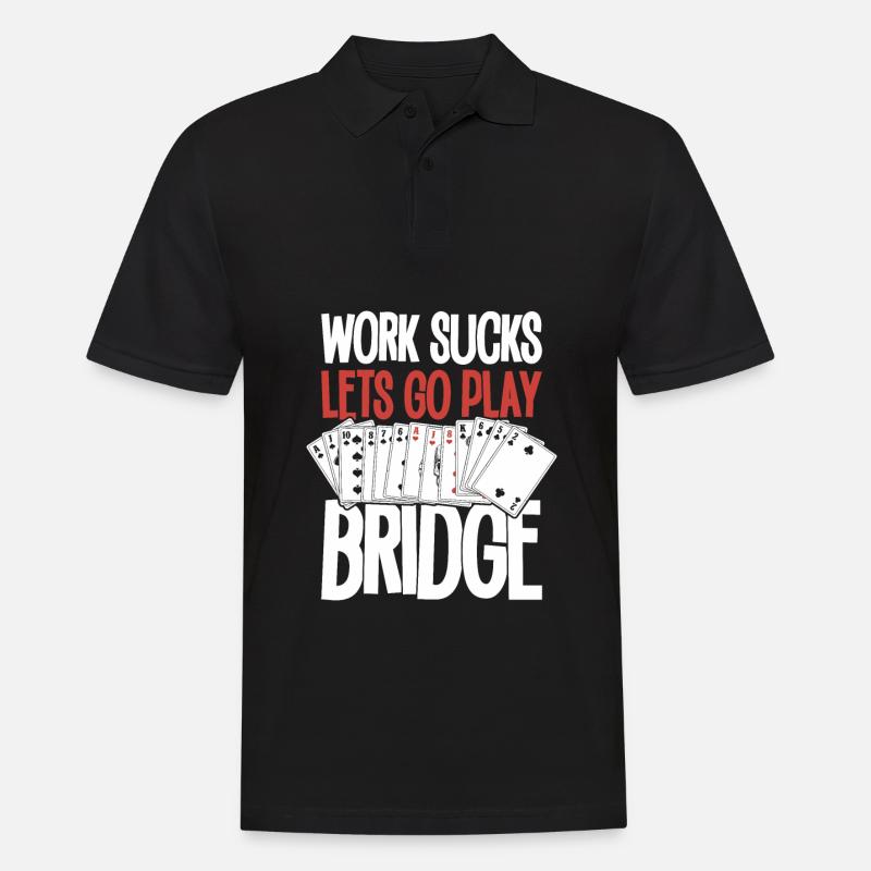 Bridge - Männer Poloshirt - Schwarz
