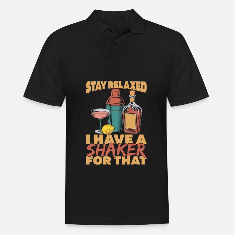 Barkeeper Bartender - Männer Poloshirt - Schwarz