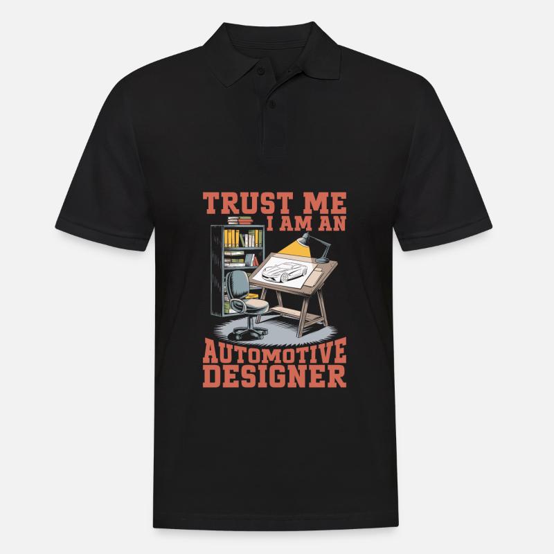Automobildesigner - Männer Poloshirt - Schwarz