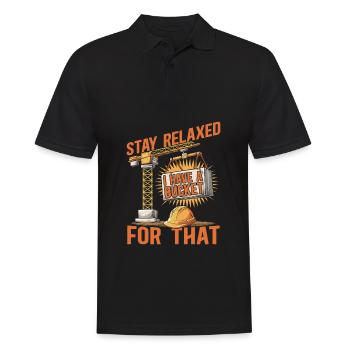 Tow line operators - Men's Polo Shirt - black - Front - Kai (181cm)