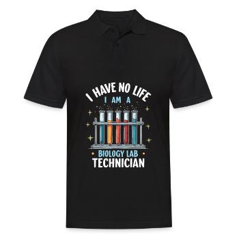 Assistante de laboratoire en biologie - Polo Homme - noir - Devant - Kai (181cm)