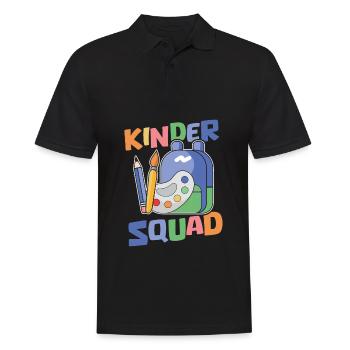 Grundschullehrer Grundschule Lehrer Kader - Männer Poloshirt - Schwarz - Vorne - Kai (181cm)