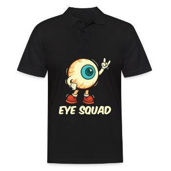 Augenarzt Kader - Männer Poloshirt - Schwarz - Vorne - Kai (181cm)