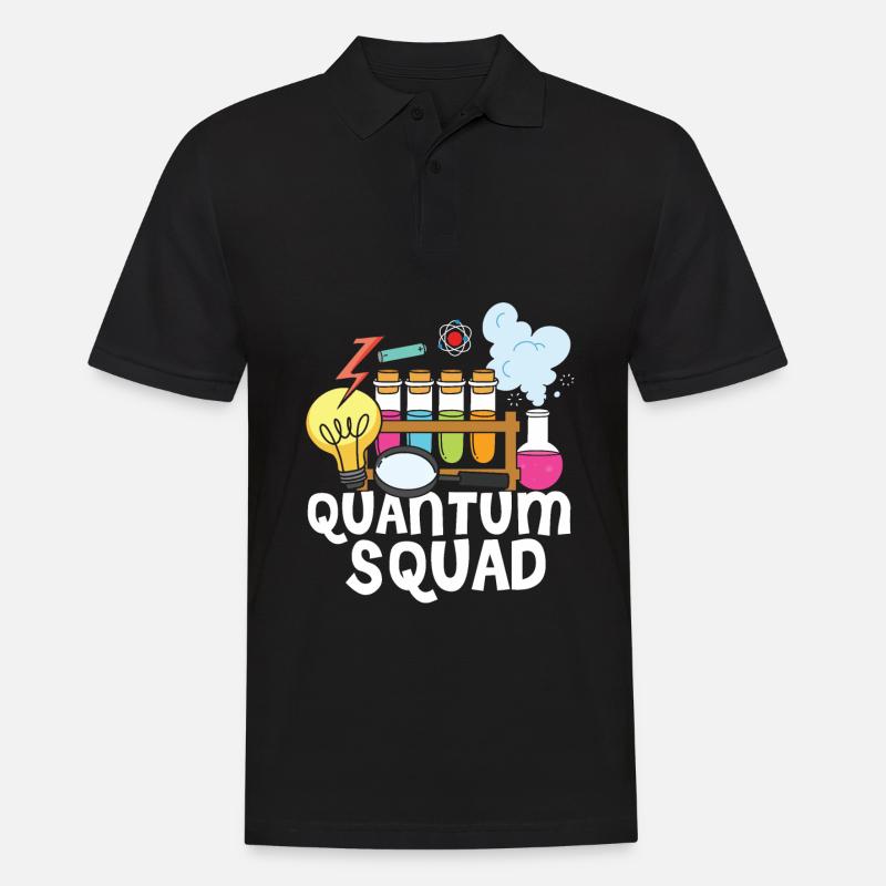 Physik Phyiker Kader - Männer Poloshirt - Schwarz