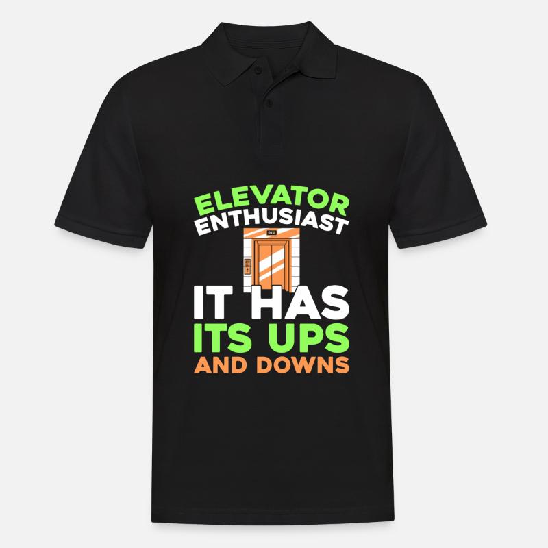 Elevator Elevator - Men's Polo Shirt - black