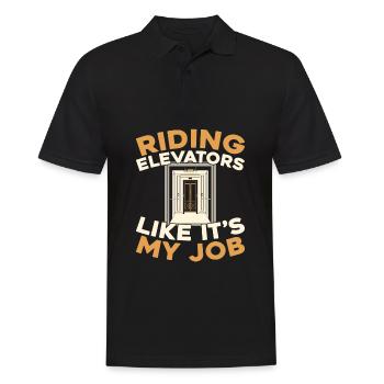 Elevator Elevator - Men's Polo Shirt - black - Front - Kai (181cm)