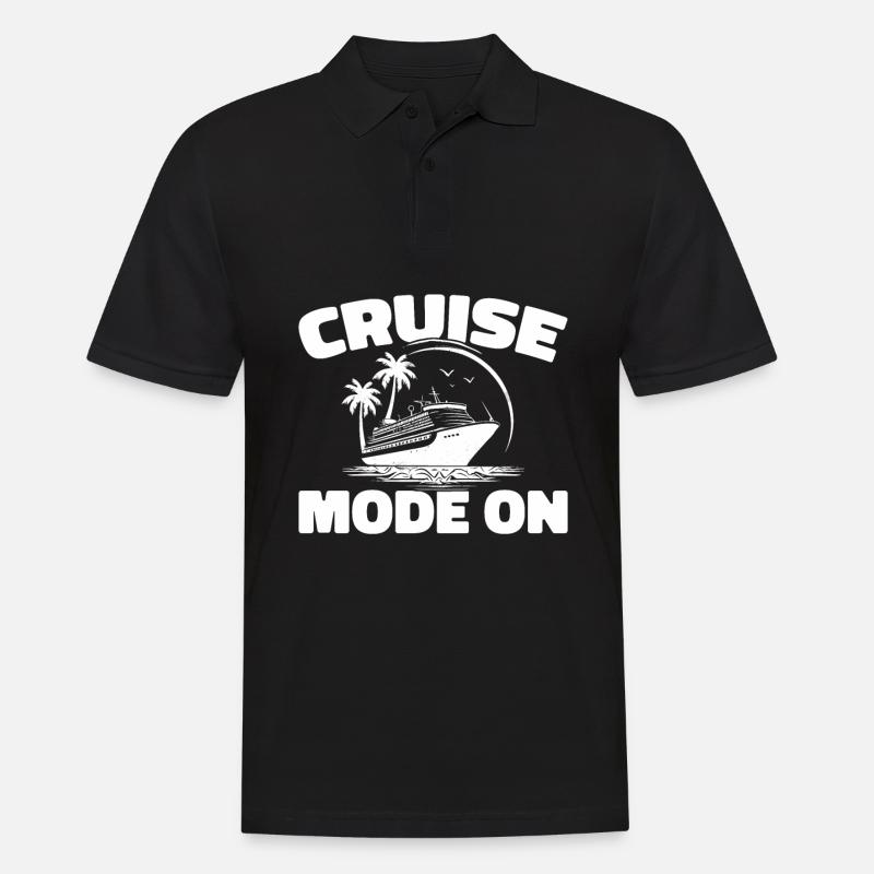 Kreuzfahrt - Männer Poloshirt - Schwarz