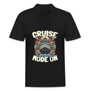Kreuzfahrt - Männer Poloshirt - Schwarz - Vorne - Kai (181cm)