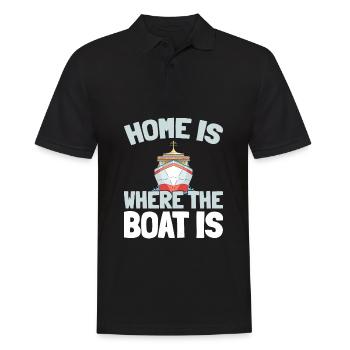 Kreuzfahrt - Männer Poloshirt - Schwarz - Vorne - Kai (181cm)
