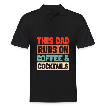 Barkeeper Bartender Kaffee Father Dad - Männer Poloshirt - Schwarz - Vorne - Kai (181cm)