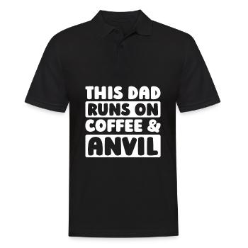 Schmied Metallbauer Kaffee Father Dad - Männer Poloshirt - Schwarz - Vorne - Kai (181cm)