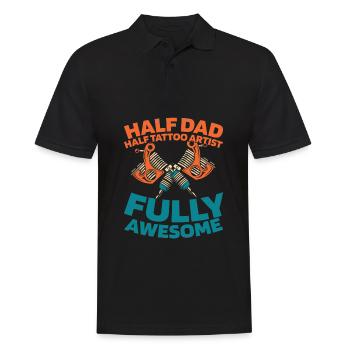 Tattoo Artist Tattoo Father Dad - Men's Polo Shirt - black - Front - Kai (181cm)