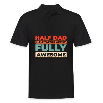 Tattoo Artist Tattoo Father Dad - Men's Polo Shirt - black - Front - Kai (181cm)