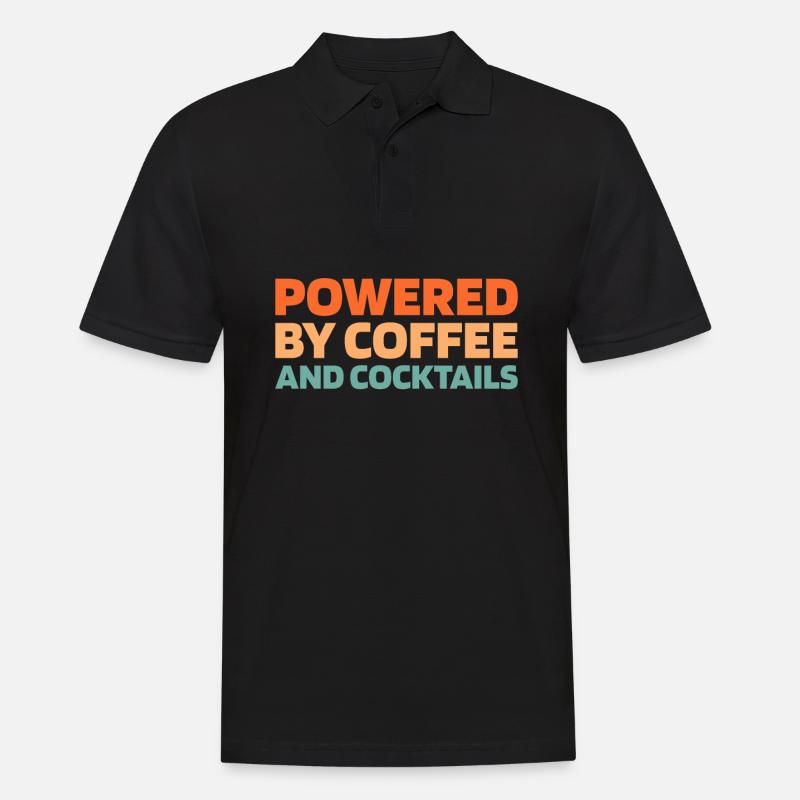 Barkeeper Bartender Coffee - Männer Poloshirt - Schwarz