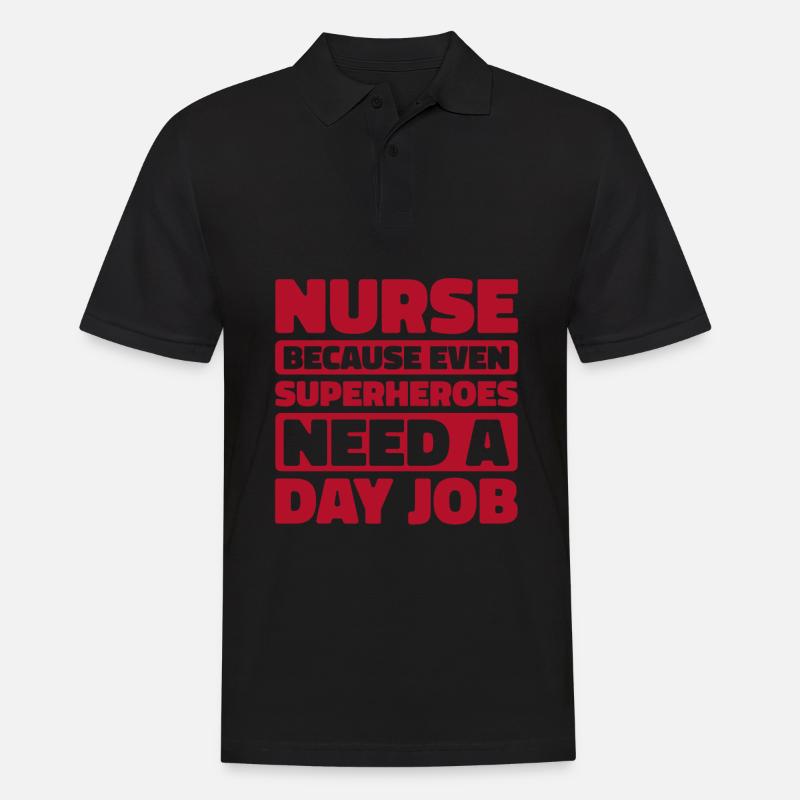 Krankenschwester Funny - Männer Poloshirt - Schwarz